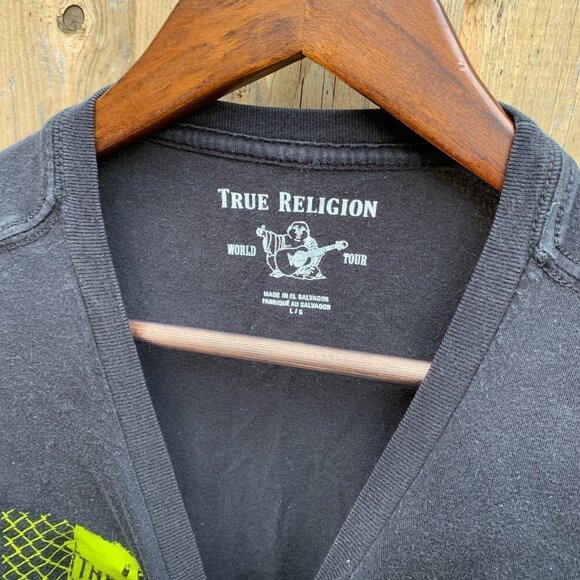 True Religion BIG LOGO T Shirt Large - Picture 3 of 3